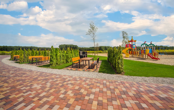 Playground within the official accommodation facility of Park of Poland, Suntago Village